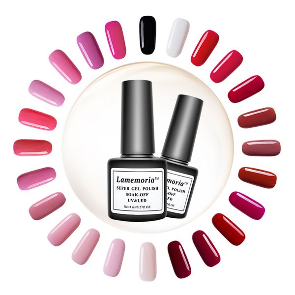 lamemoria 8ml nail polish vernis semi permanent hybrid varnish gel polish uv color gel manicure primer coat glitter nail art, Red;pink
lamemoria 8ml nail polish vernis semi permanent hybrid varnish gel polish uv color gel manicure primer coat glitter nail art, Red;pink
