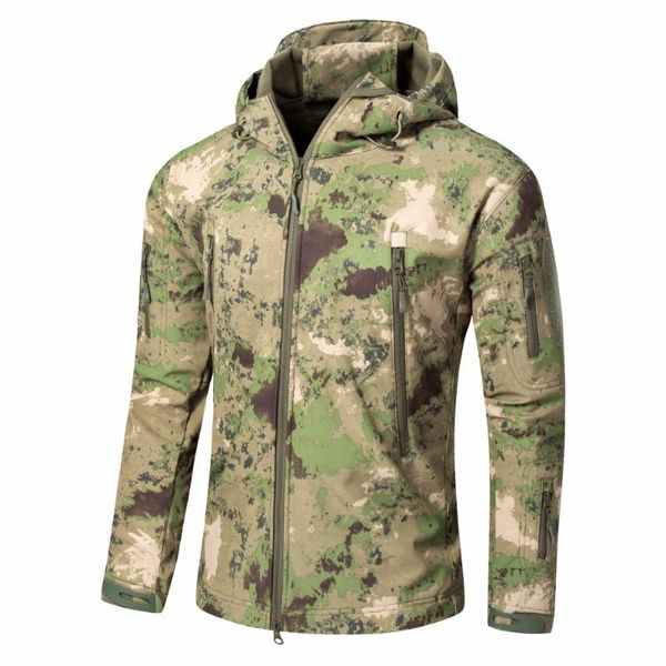 winter outdoor tactical camouflage hunting jacket men soft shell sport waterproof windproof clothes, Blue;black
winter outdoor tactical camouflage hunting jacket men soft shell sport waterproof windproof clothes, Blue;black