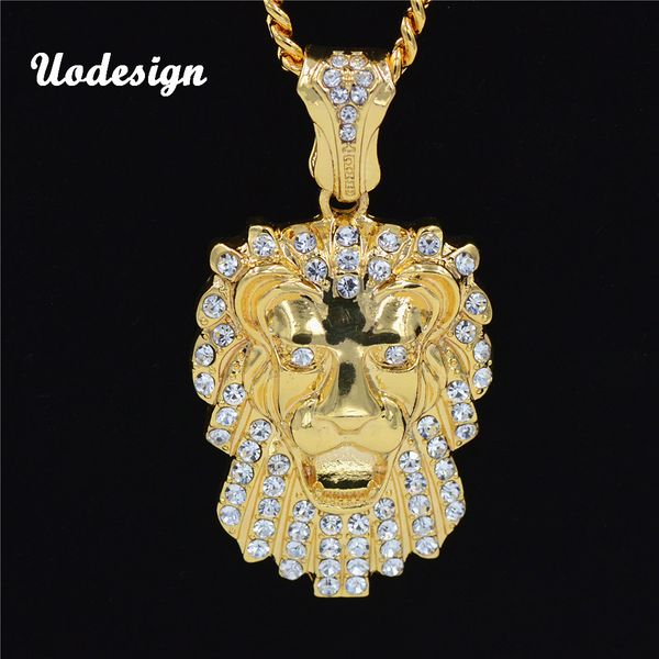 iced out hiphop lion necklace&pendant hip hop gold colors long chain necklaces for men women bling jewelry, Silver 
iced out hiphop lion necklace&pendant hip hop gold colors long chain necklaces for men women bling jewelry, Silver