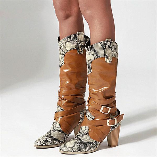 2020 new arrival knee high boots women snake pointed toe buckle high heels shoes autumn winter western boots woman, Black
2020 new arrival knee high boots women snake pointed toe buckle high heels shoes autumn winter western boots woman, Black