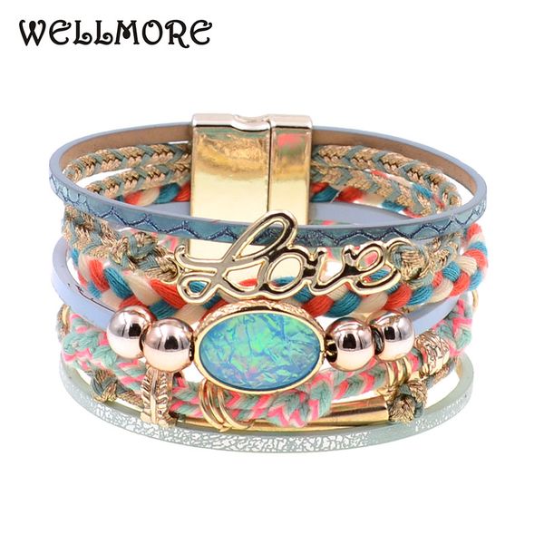 wellmore women bracelets leather bracelets bohemia charm for women fashion jewelry drop shipping, Golden;silver
wellmore women bracelets leather bracelets bohemia charm for women fashion jewelry drop shipping, Golden;silver