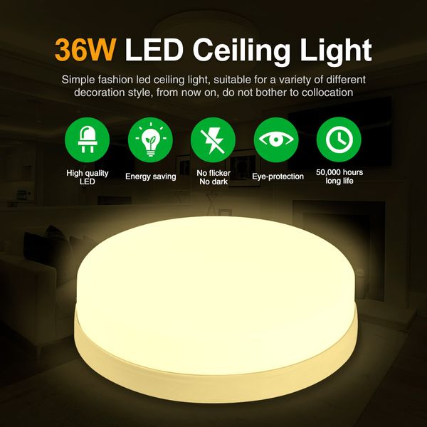 fashion round plate light 36w led ceiling lamp fixture for kitchen bedroom bathroom lamps
fashion round plate light 36w led ceiling lamp fixture for kitchen bedroom bathroom lamps