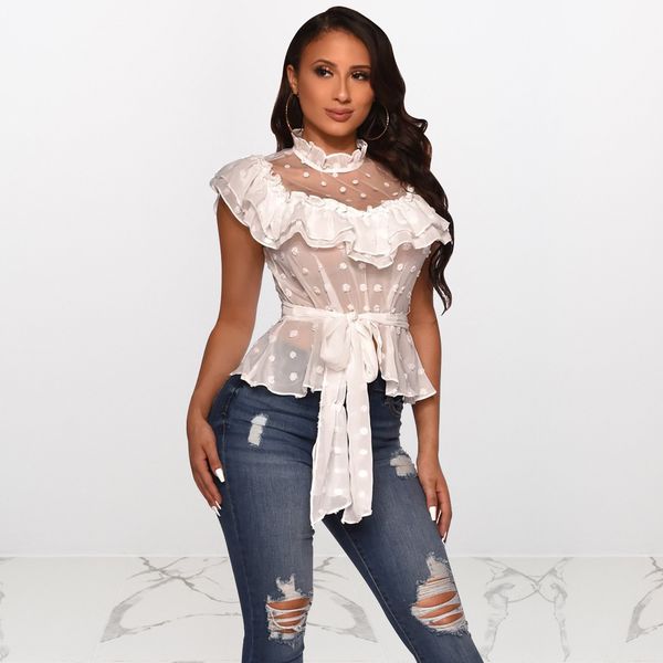 hollow out pleated womens t-shirts summer lace o-neck belt women designer t shirts causal sleeveless, White
hollow out pleated womens t-shirts summer lace o-neck belt women designer t shirts causal sleeveless, White