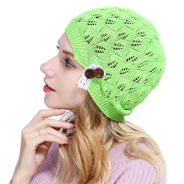women girl beanie knitted autumn turban hat button hollow out leaves lace cap female skullies beanies hats spring knit cap, Blue;gray
women girl beanie knitted autumn turban hat button hollow out leaves lace cap female skullies beanies hats spring knit cap, Blue;gray