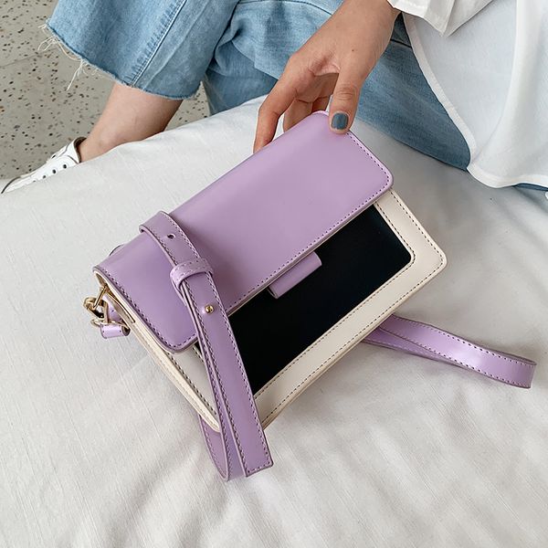 контраст цвета кожа pu crossbody сумка для женщин 2020 цепной дизайн плеча сумки летней поездка flap bag
контраст цвета кожа pu crossbody сумка для женщин 2020 цепной дизайн плеча сумки летней поездка flap bag