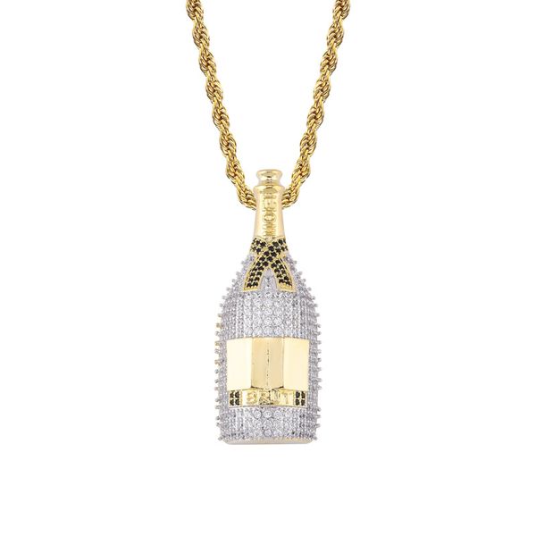 wine bottle pendants necklace hip hop paved cubic zirconia bling iced out pendants necklace new hot, Silver
wine bottle pendants necklace hip hop paved cubic zirconia bling iced out pendants necklace new hot, Silver