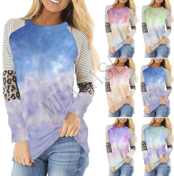 women clothes fashion striped tie-dye color long sleeve t shirt trendy t-shirt patchwork color autumn winter sports casual d81101, White
women clothes fashion striped tie-dye color long sleeve t shirt trendy t-shirt patchwork color autumn winter sports casual d81101, White