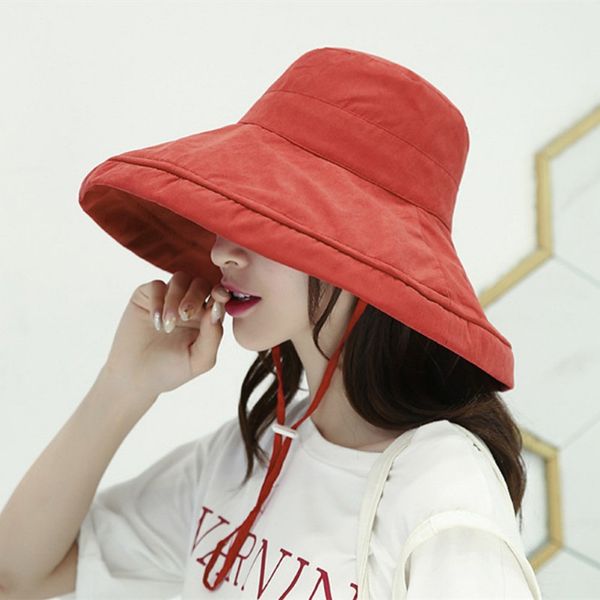 women sun hat large brim bucket hat bob caps hip hop gorros men women summer panama cap beach sun fishing boonie, Blue;gray
women sun hat large brim bucket hat bob caps hip hop gorros men women summer panama cap beach sun fishing boonie, Blue;gray