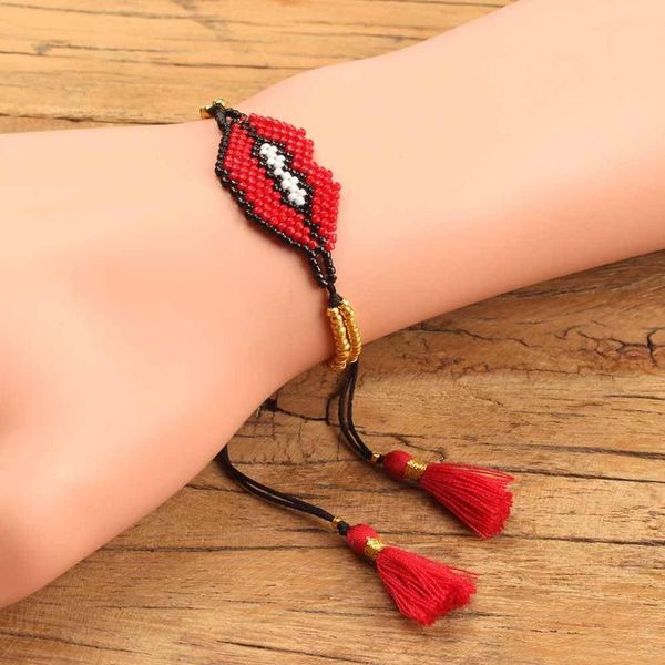 lips miyuki bracelets for women boho red pink tassel seed beads bracelets pulsera mujer friends gift handmade jewelry 2020, Red;blue
lips miyuki bracelets for women boho red pink tassel seed beads bracelets pulsera mujer friends gift handmade jewelry 2020, Red;blue