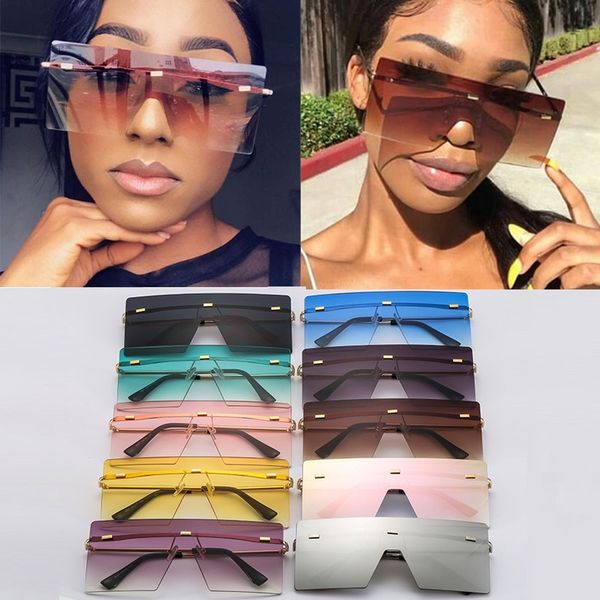 sunglasses wholesale oversized one piece shield for women brand gradient rimless square alloy sun glasses pink brown in bulk, White;black
sunglasses wholesale oversized one piece shield for women brand gradient rimless square alloy sun glasses pink brown in bulk, White;black