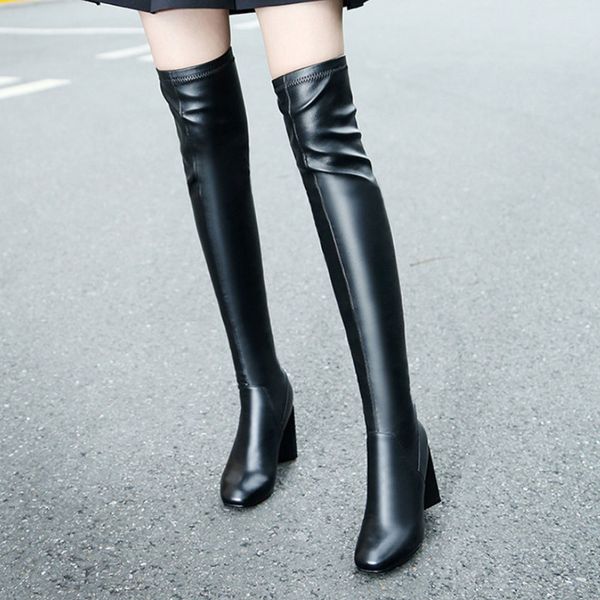 brand thigh high boots women genuine leather shoes high heels square toe winter boots women pumps black heels quanlity
brand thigh high boots women genuine leather shoes high heels square toe winter boots women pumps black heels quanlity