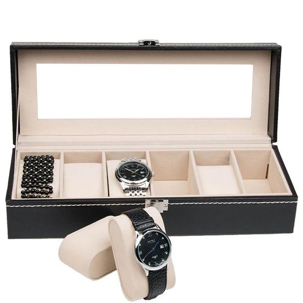 jewelry wrist display holder grids luxury storage watch leather pu box 6 organizer case uufxj home2001
jewelry wrist display holder grids luxury storage watch leather pu box 6 organizer case uufxj home2001