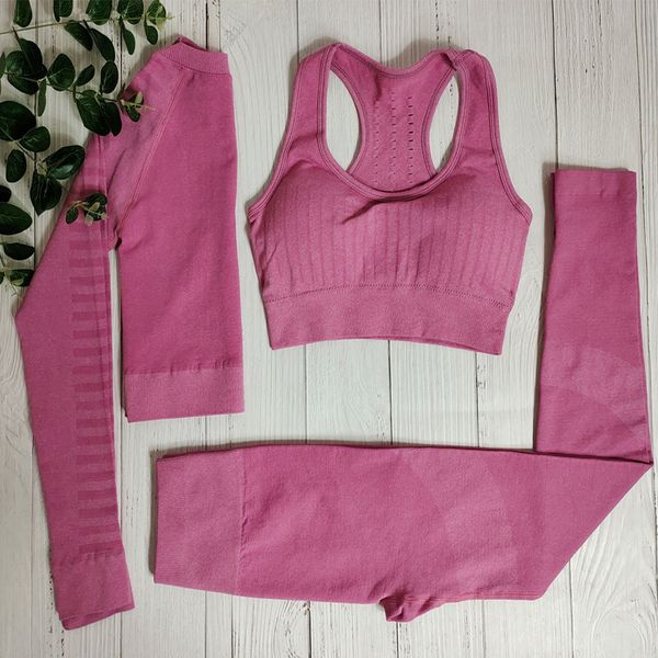2/3 pieces seamless women yoga set workout sportswear gym clothes fitness long sleeve crop high waist leggings sports suits, Black
2/3 pieces seamless women yoga set workout sportswear gym clothes fitness long sleeve crop high waist leggings sports suits, Black
