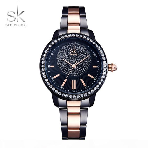 shengke rose gold watch women quartz watches ladies crystal female wrist watch girl clock, Slivery;brown
shengke rose gold watch women quartz watches ladies crystal female wrist watch girl clock, Slivery;brown