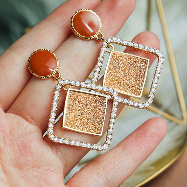 earrings 2020 new korean crystal drop earring for women geometric gold hanging dangle earring wedding party female jewelry, Silver
earrings 2020 new korean crystal drop earring for women geometric gold hanging dangle earring wedding party female jewelry, Silver