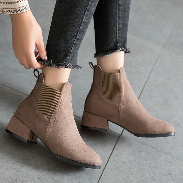 mid-heel short boots women 2020 new korean women's matte coarse-heel boots wild plus cotton plus size women's boots, Black
mid-heel short boots women 2020 new korean women's matte coarse-heel boots wild plus cotton plus size women's boots, Black