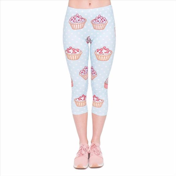 summer women capri leggings cake printing mid calf 3 4 trousers movement leggins capri pants, Black
summer women capri leggings cake printing mid calf 3 4 trousers movement leggins capri pants, Black