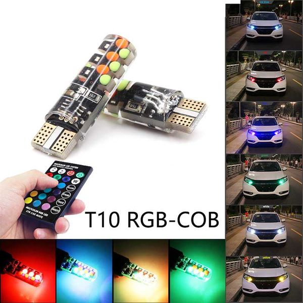 niscarda 2x t10 w5w rgb led bulbs remote control cob-18 silicone shell strobe flash auto reading lamp car headlight light
niscarda 2x t10 w5w rgb led bulbs remote control cob-18 silicone shell strobe flash auto reading lamp car headlight light
