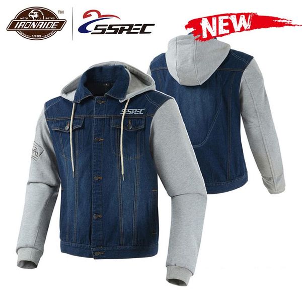 sspec men motorcycle jacket denim jacket moto hoodies moto protection motocross motorbiker racing riding jackets
sspec men motorcycle jacket denim jacket moto hoodies moto protection motocross motorbiker racing riding jackets
