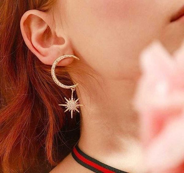 bohemian cute moon star silver color gold stud earrings with zircon stone fashion jewelry korean earrings002, Golden;silver
bohemian cute moon star silver color gold stud earrings with zircon stone fashion jewelry korean earrings002, Golden;silver