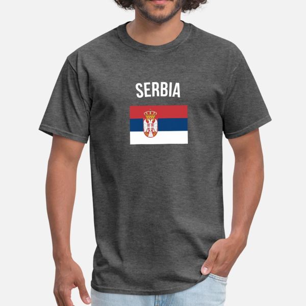 serbia t shirt men design tee shirt o-neck leisure loose casual spring standard shirt