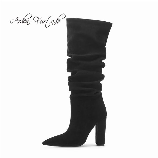 arden furtado fashion women's shoes winter pointed toe chunky heels pleated slip-on women's boots black suede white boots 44 45
arden furtado fashion women's shoes winter pointed toe chunky heels pleated slip-on women's boots black suede white boots 44 45