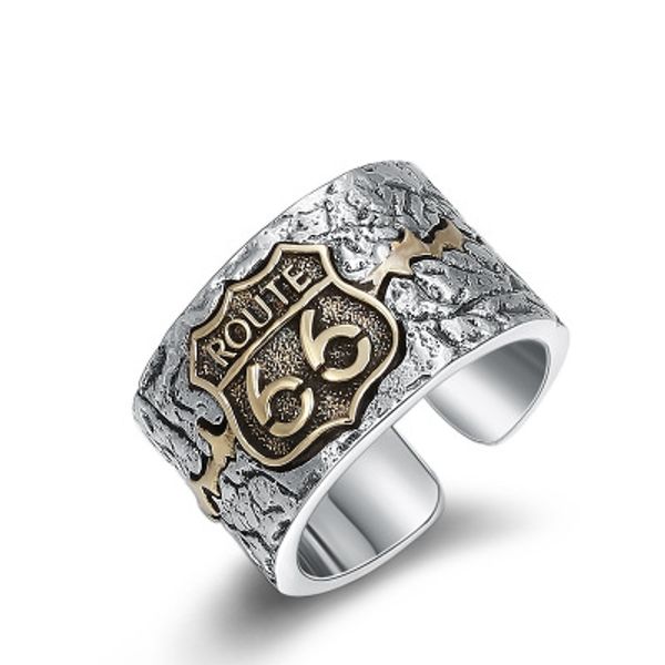 925 sterling silver jewelry punk rock english letter 66 opening ring men adjustable ring
925 sterling silver jewelry punk rock english letter 66 opening ring men adjustable ring