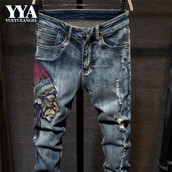 vintage mens hole ripped jeans casual embroidery long pants slim fit blue denim jeans men pantalon homme streetwear male pant
vintage mens hole ripped jeans casual embroidery long pants slim fit blue denim jeans men pantalon homme streetwear male pant