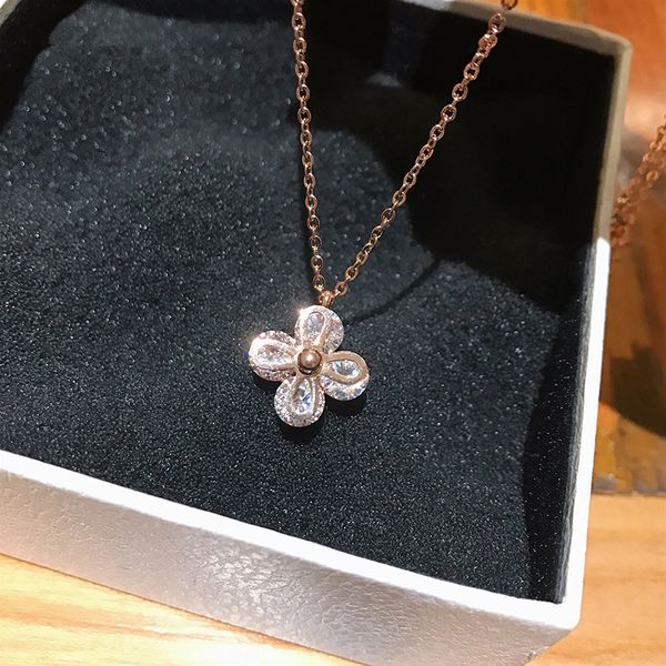 yun ruo luxury zircon flower pendant necklace woman stainless steel jewelry gift rose gold silver color never fade dropship 2020
yun ruo luxury zircon flower pendant necklace woman stainless steel jewelry gift rose gold silver color never fade dropship 2020