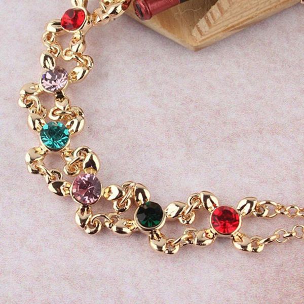 fashion colorful crystal bracelets for women ladies golden chain bracelet rhinestone christmas jewelry accessories dropship ping, Black
fashion colorful crystal bracelets for women ladies golden chain bracelet rhinestone christmas jewelry accessories dropship ping, Black