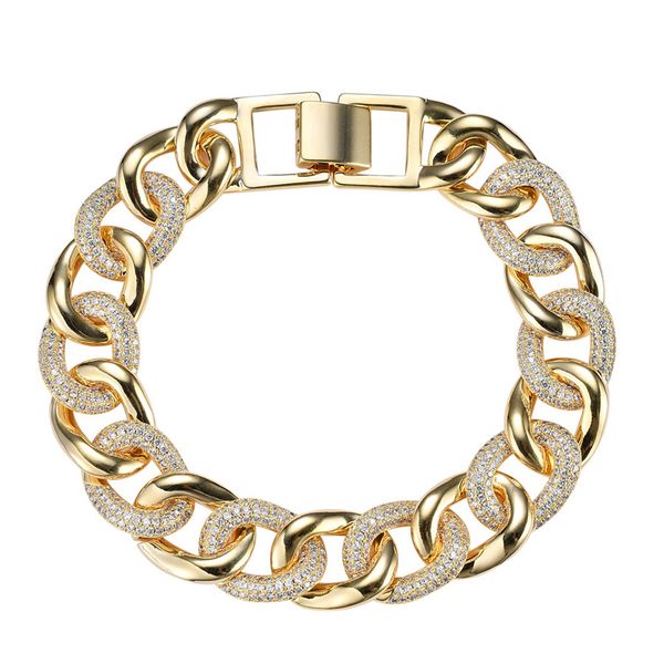 13mm 7.5inch brass hip hop iced out zircon cuban chain bracelet men's jewelry copper cz cuban bracelet, Black
13mm 7.5inch brass hip hop iced out zircon cuban chain bracelet men's jewelry copper cz cuban bracelet, Black
