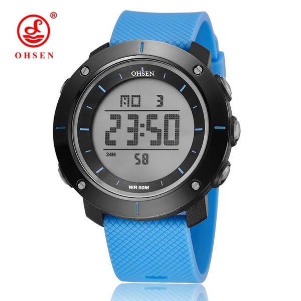 ohsen luxury sports watches men waterproof led digital blue watch fashion casual men's wristwatches clock relogio masculino, Slivery;brown
ohsen luxury sports watches men waterproof led digital blue watch fashion casual men's wristwatches clock relogio masculino, Slivery;brown