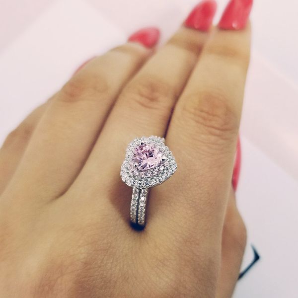 cluster rings real 925 sterling silver ring finger heart shape promise fashion for girl love women jewelry wedding engagement r4599s, Golden;silver
cluster rings real 925 sterling silver ring finger heart shape promise fashion for girl love women jewelry wedding engagement r4599s, Golden;silver