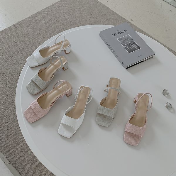 elegant women sandals serpentine solid color fashion slippers back strap sandals thick mid heels summer dress shoes woman sandal, Black
elegant women sandals serpentine solid color fashion slippers back strap sandals thick mid heels summer dress shoes woman sandal, Black