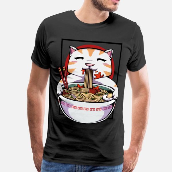 cute kawaii ramen cat gift t shirt men character cotton euro size s-3xl formal sunlight building summer style novelty shirt 
cute kawaii ramen cat gift t shirt men character cotton euro size s-3xl formal sunlight building summer style novelty shirt