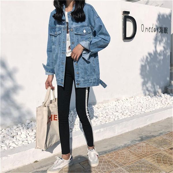women washed loose casual blue fashionable women coats female outwear denim jacket turn down collar jean jacket for, Black;brown
women washed loose casual blue fashionable women coats female outwear denim jacket turn down collar jean jacket for, Black;brown