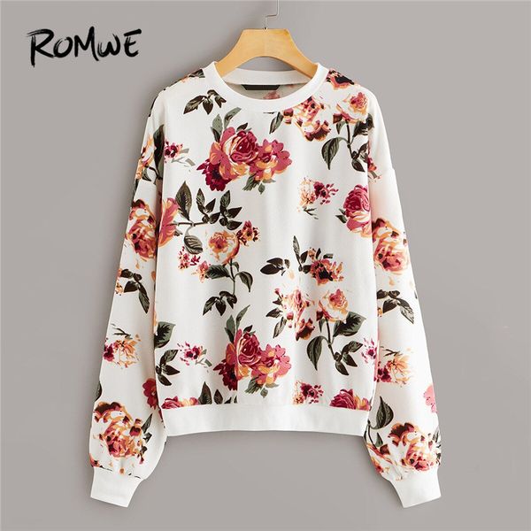 romwe drop shoulder floral print women sweatshirt casual round neck pullover hoodie fall 2019 clothes long sleeve ladies, Black
romwe drop shoulder floral print women sweatshirt casual round neck pullover hoodie fall 2019 clothes long sleeve ladies, Black