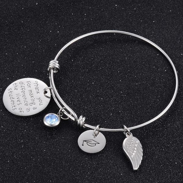 2020 new bracelet with stainless steel jewelry for the boys and girls for the graduation season, Black
2020 new bracelet with stainless steel jewelry for the boys and girls for the graduation season, Black