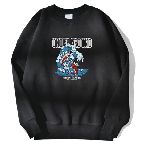 two koi goodluck illustrations letter printing hip hop male sweatshirts fashion korean man hoodies o-neck street men tracksuits, Black
two koi goodluck illustrations letter printing hip hop male sweatshirts fashion korean man hoodies o-neck street men tracksuits, Black