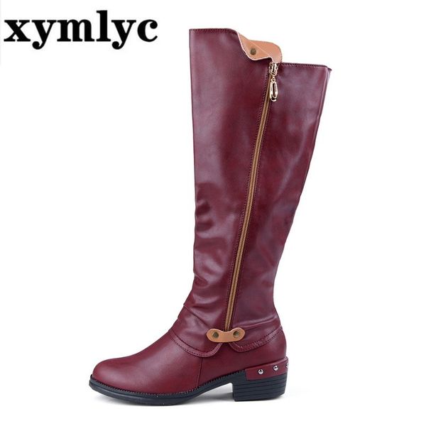 winter snow boots women zipper fashion punk pu leather mid-calf with back lace-up solid low heel shoes botas mujer 2020, Black
winter snow boots women zipper fashion punk pu leather mid-calf with back lace-up solid low heel shoes botas mujer 2020, Black