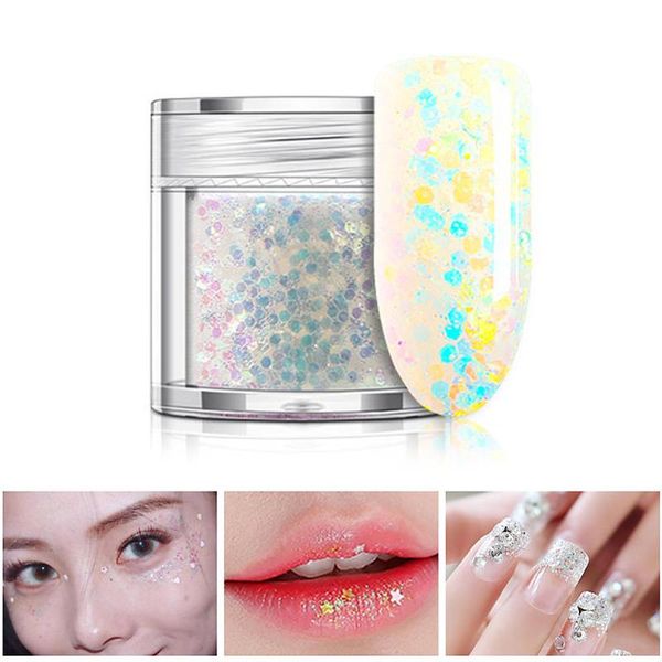 1 bottle shining gold silver nail glitter powder 3d sequins for nail art eye makeup decorations accessories uv gel polish, Silver;gold
1 bottle shining gold silver nail glitter powder 3d sequins for nail art eye makeup decorations accessories uv gel polish, Silver;gold