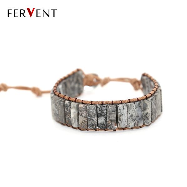 tennis bohemia bracelet natural stone jaspers vintage leather wrap semi precious beaded drop, Golden;silver
tennis bohemia bracelet natural stone jaspers vintage leather wrap semi precious beaded drop, Golden;silver