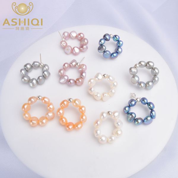 stud ashiqi natural freshwater pearl earrings for women 925 sterling silver circle jewelry, Golden;silver
stud ashiqi natural freshwater pearl earrings for women 925 sterling silver circle jewelry, Golden;silver