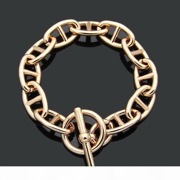 titanium steel new luxury fashion brand h letter pig nose bracelet temperament men coarse lover bracelet jewelry wholesale, Black 
titanium steel new luxury fashion brand h letter pig nose bracelet temperament men coarse lover bracelet jewelry wholesale, Black