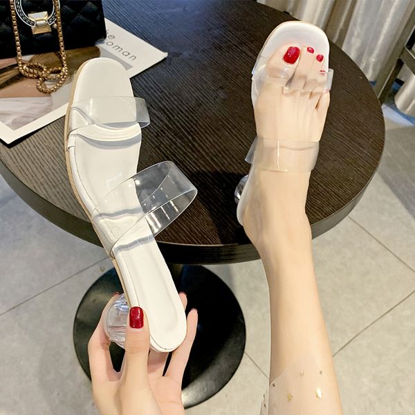 transparent sandals women's 2020 new style summer versatile online celebrity chunky-heel sandals women's outer wear crystal kitt, Black
transparent sandals women's 2020 new style summer versatile online celebrity chunky-heel sandals women's outer wear crystal kitt, Black