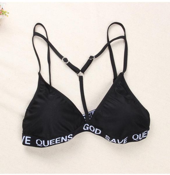 new underwear, three-point suit with european and american letters, letter strap with bikini chest pad, White;black
new underwear, three-point suit with european and american letters, letter strap with bikini chest pad, White;black