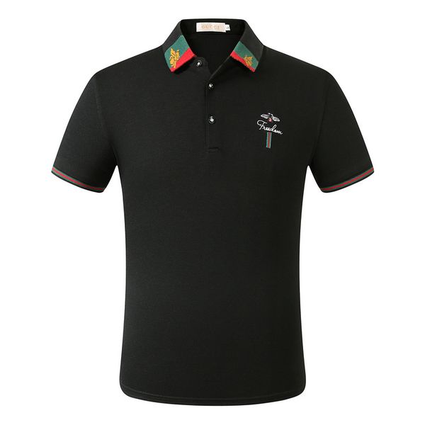 italy mens polo shirt designers t shirts 2021 polos snake bee floral embroidery mens polos high street fashion stripe print polo t-shirt, White;black 
italy mens polo shirt designers t shirts 2021 polos snake bee floral embroidery mens polos high street fashion stripe print polo t-shirt, White;black
