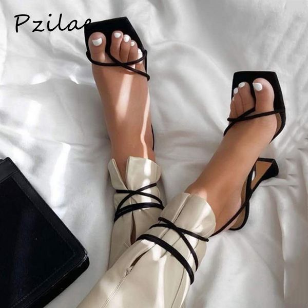 pzilae 2020 fashion summer party dress shoes cross strap lace-up pumps women high heel shoes gladiator sandals size 42, Black
pzilae 2020 fashion summer party dress shoes cross strap lace-up pumps women high heel shoes gladiator sandals size 42, Black