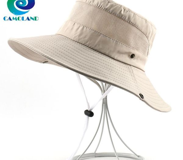 CAMOLAND Solid Color Sun Hats For Women Men Breathable Mesh Bucket Hat Summer Anti-UV Beach Caps Male Outdoor Fisherman Hat
CAMOLAND Solid Color Sun Hats For Women Men Breathable Mesh Bucket Hat Summer Anti-UV Beach Caps Male Outdoor Fisherman Hat