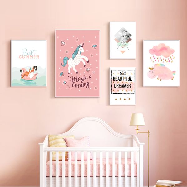 cartoon animal pink chubby unicorn quote posters and prints nursery baby wall art canvas paintings nordic child room decor
cartoon animal pink chubby unicorn quote posters and prints nursery baby wall art canvas paintings nordic child room decor